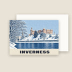 Inverness Castle Christmas card with its envelope
