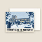 Jedburgh Abbey Christmas card with its envelope