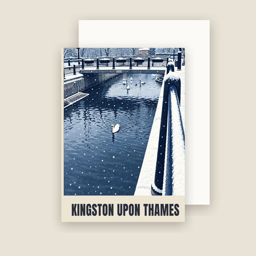 Kingston upon Thames Christmas card with its envelope