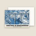 Knaresborough Viaduct Christmas card with its envelope