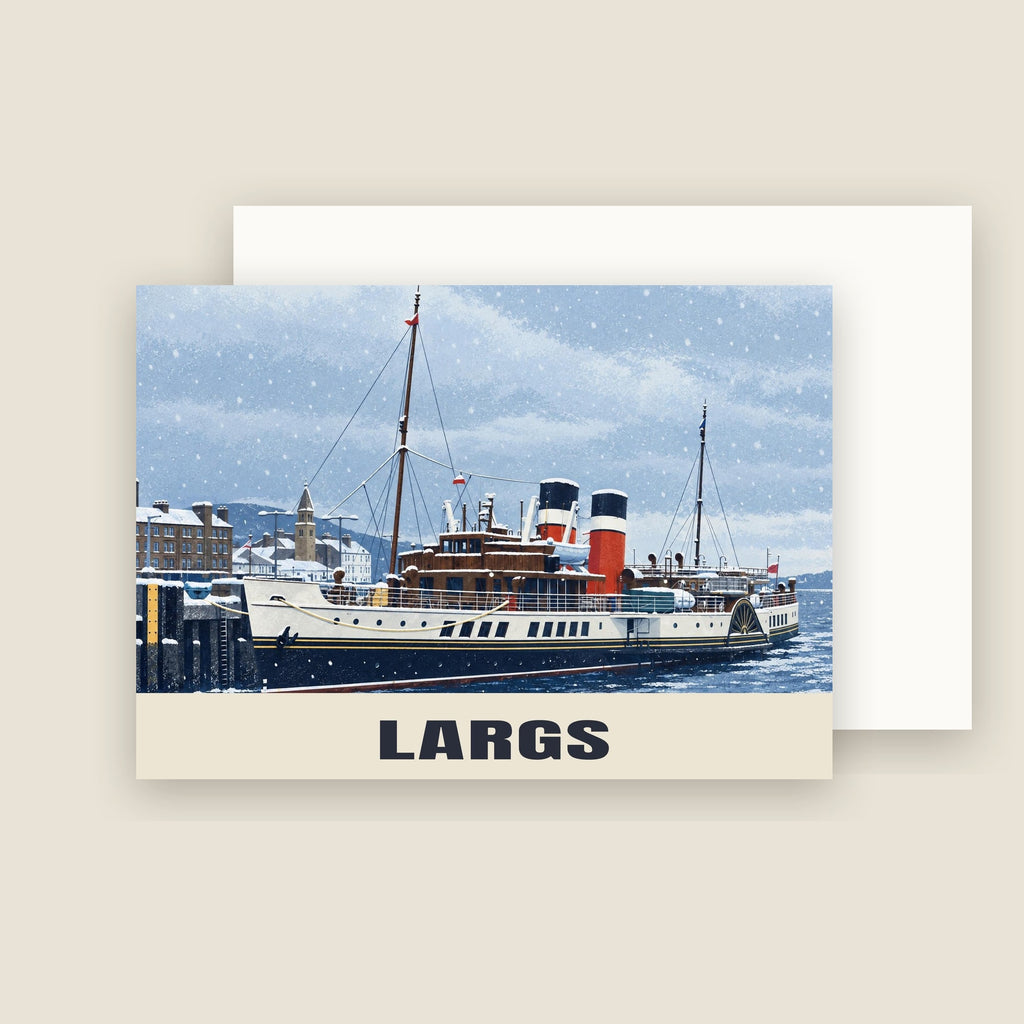 The Waverley at Largs Christmas card with its envelope