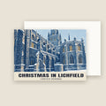Lichfield Cathedral Christmas card with its envelope