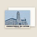 Luton Town Hall Christmas card with its envelope