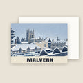 Malvern Christmas card with its envelope