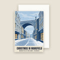 Mansfield Railway Viaduct Christmas card with its envelope