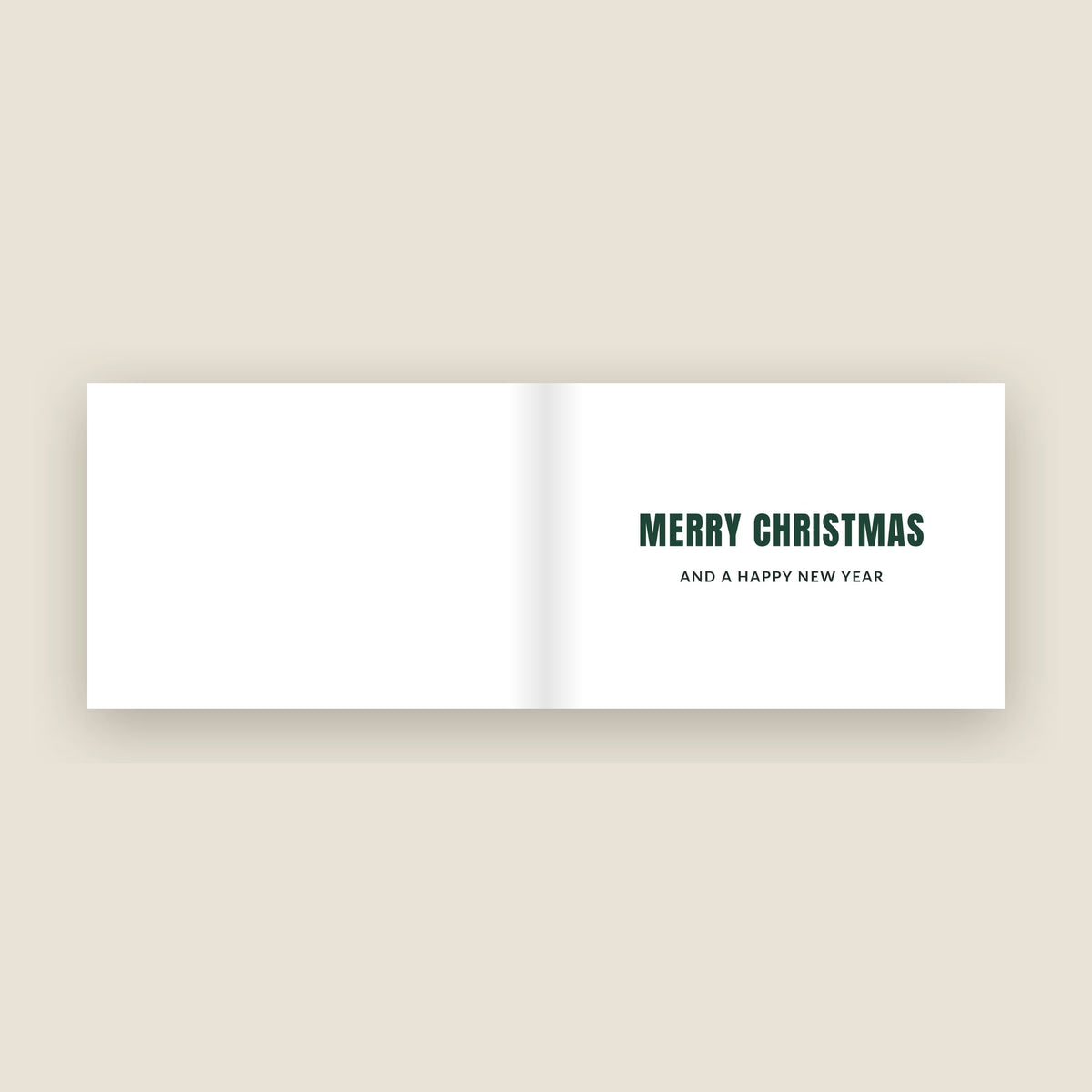 Inside the Melrose Abbey Christmas card: Merry Christmas and a Happy New Year