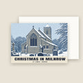 St James’ Church, Milnrow Christmas card with its envelope