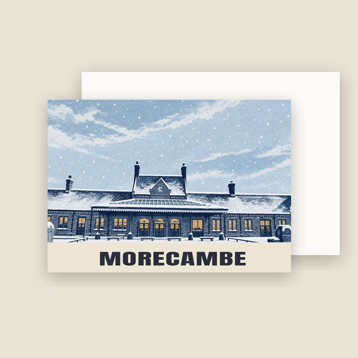 Morecambe Christmas card with its envelope