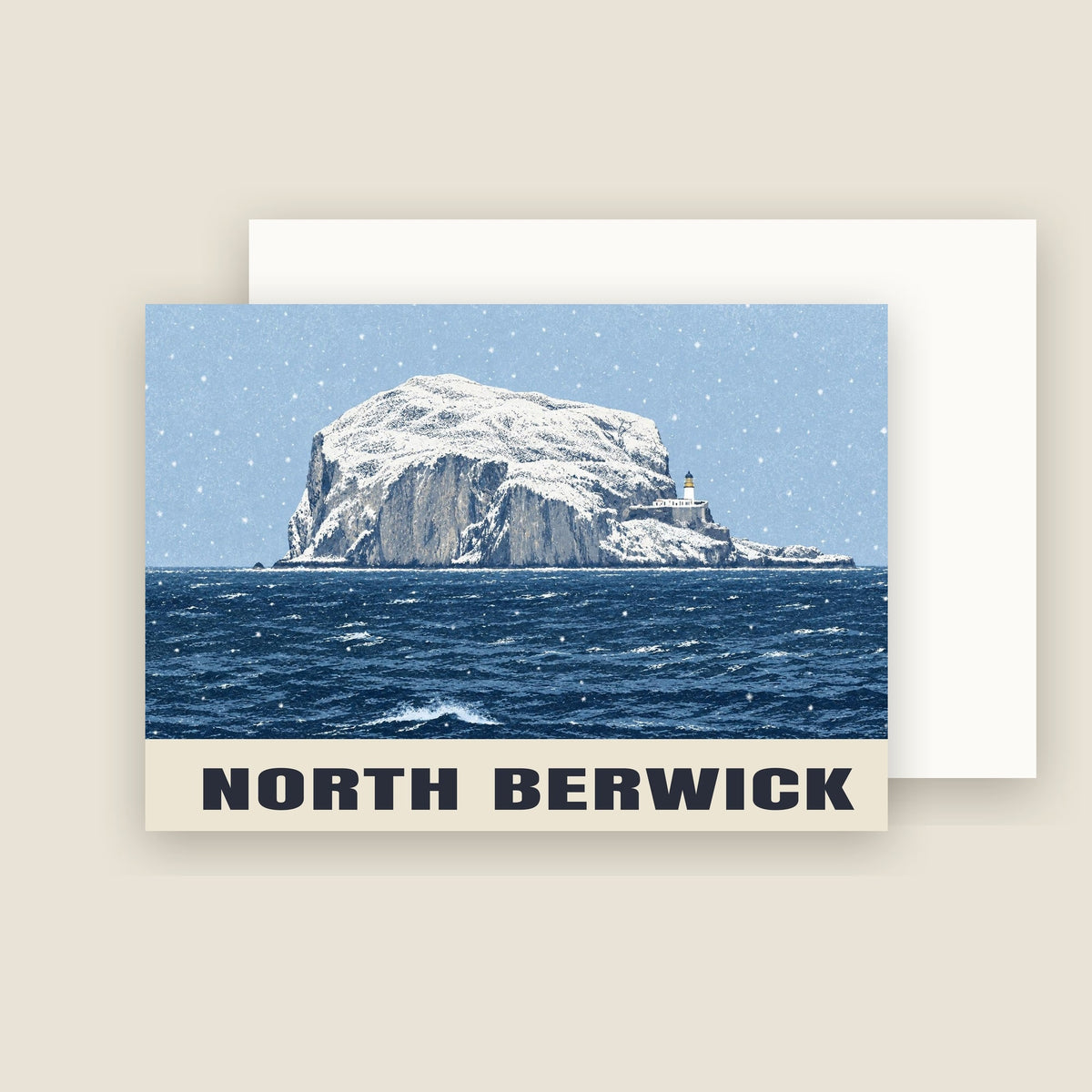 North Berwick Christmas card with its envelope