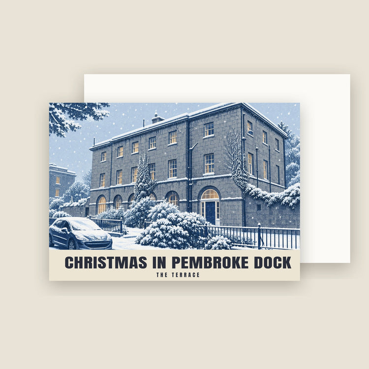The Terrace, Pembroke Dock Christmas Cards (Pack of 10)