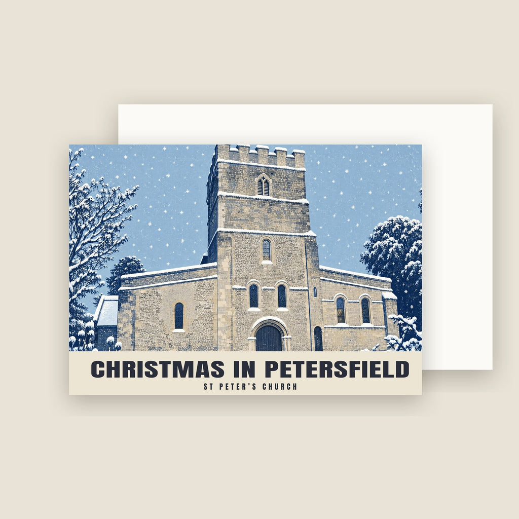 St Peter’s Church, Petersfield Christmas card with its envelope