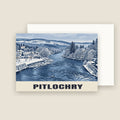 Pitlochry Christmas card with its envelope