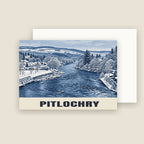Pitlochry Christmas card with its envelope