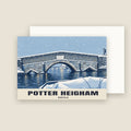 Potter Heigham Bridge Christmas card with its envelope