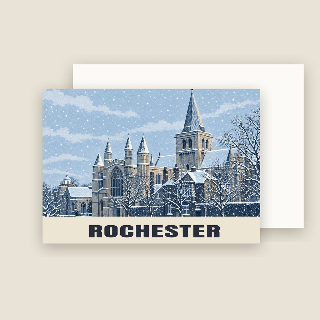 Rochester Cathedral Christmas card with its envelope