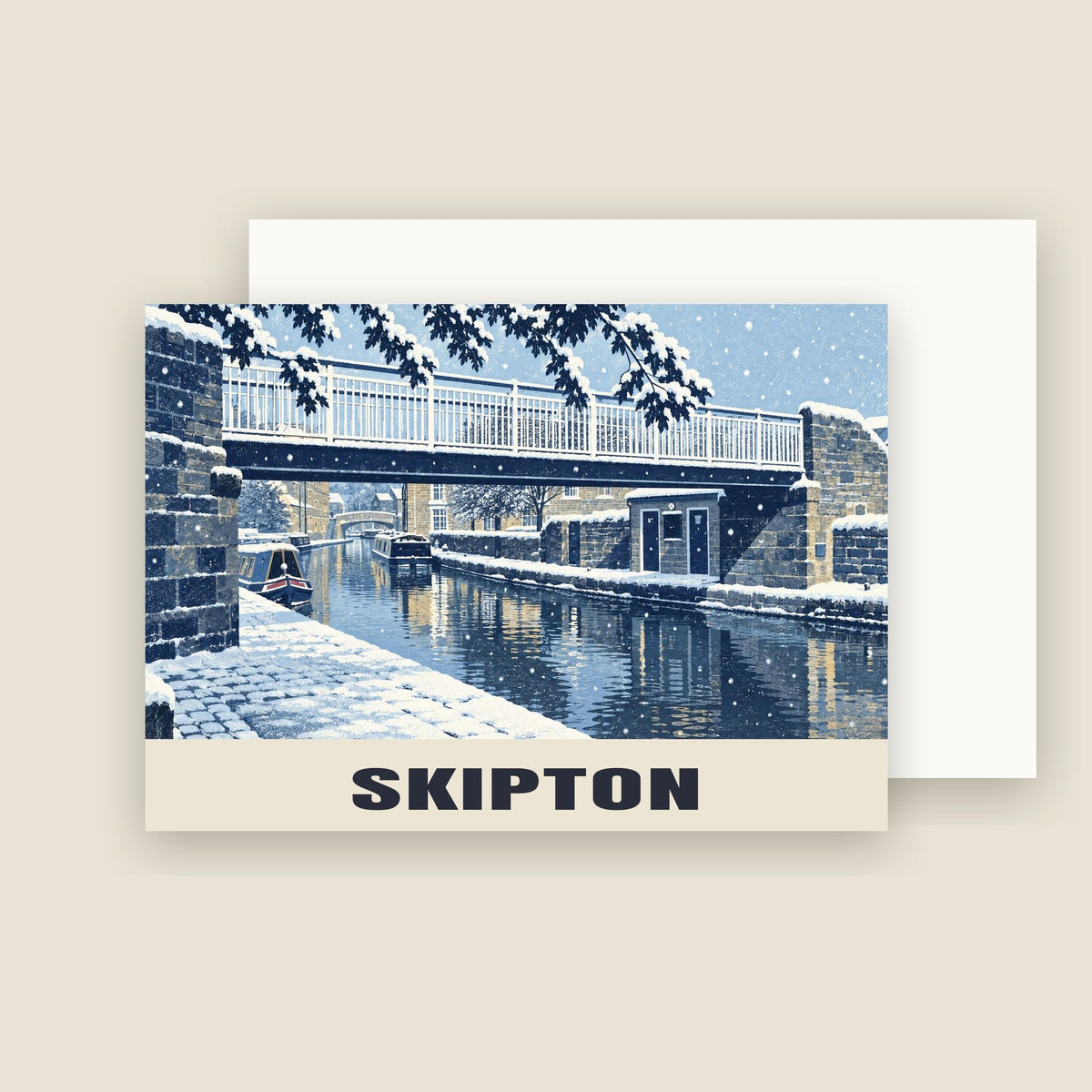 Skipton Christmas card with its envelope