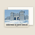 Arbeia, South Shields Christmas card with its envelope