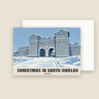 Arbeia, South Shields Christmas card with its envelope