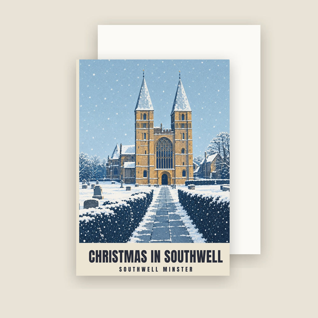 Southwell Minster Christmas card with its envelope