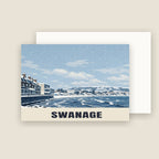 Swanage Christmas card with its envelope