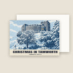 Tamworth Castle Christmas card with its envelope