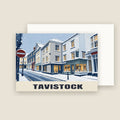Market Street, Tavistock Christmas card with its envelope