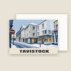 Market Street, Tavistock Christmas card with its envelope