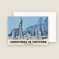 Thetford Priory Christmas card with its envelope