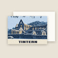 Tintern Abbey Christmas card with its envelope