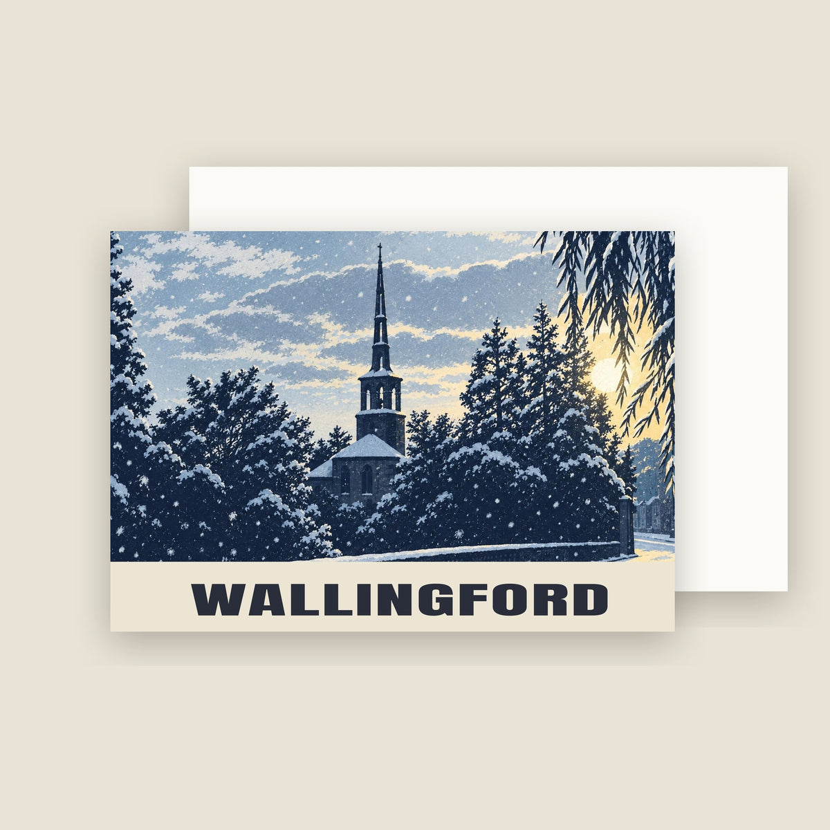 St Peter's Church, Wallingford Christmas card with its envelope