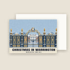 Warrington Town Hall Christmas card with its envelope