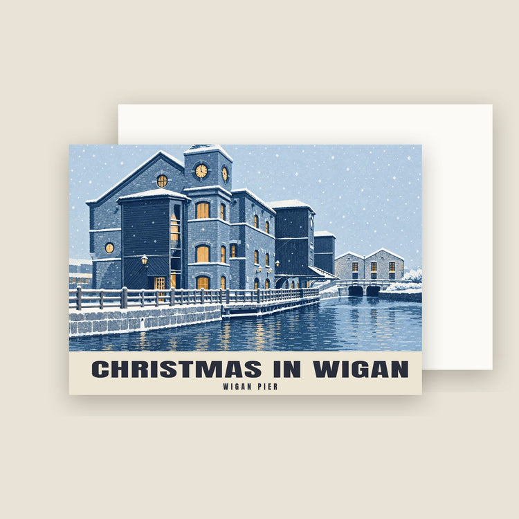 Wigan Pier Christmas Cards (Pack of 10)