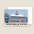 The Old Town Hall, Wilton Christmas card with its envelope