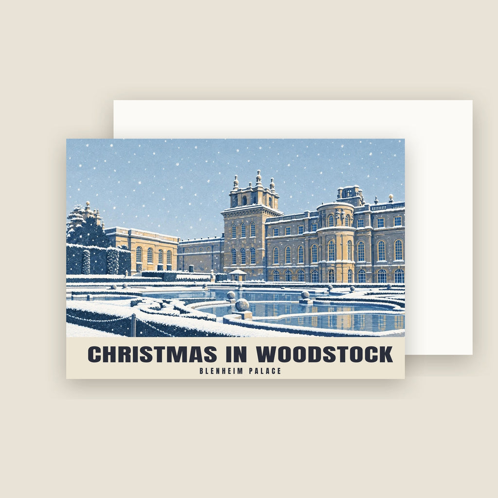 Blenheim Palace, Woodstock Christmas card with its envelope