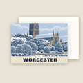 Worcester Christmas card with its envelope