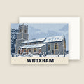 Wroxham Church Christmas card with its envelope
