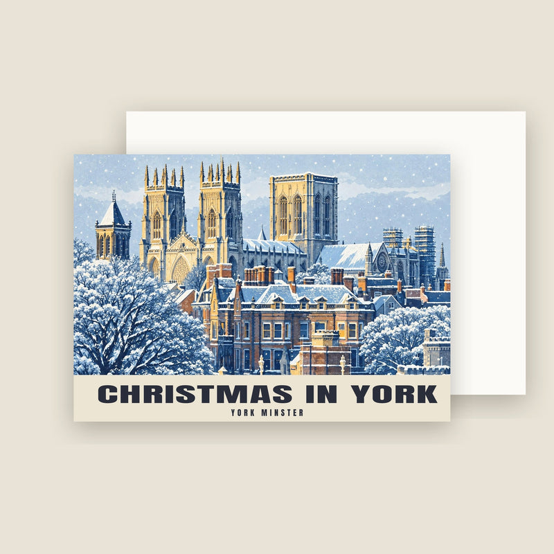 York Minster, tarjetas de Navidad de York (paquete de 10)