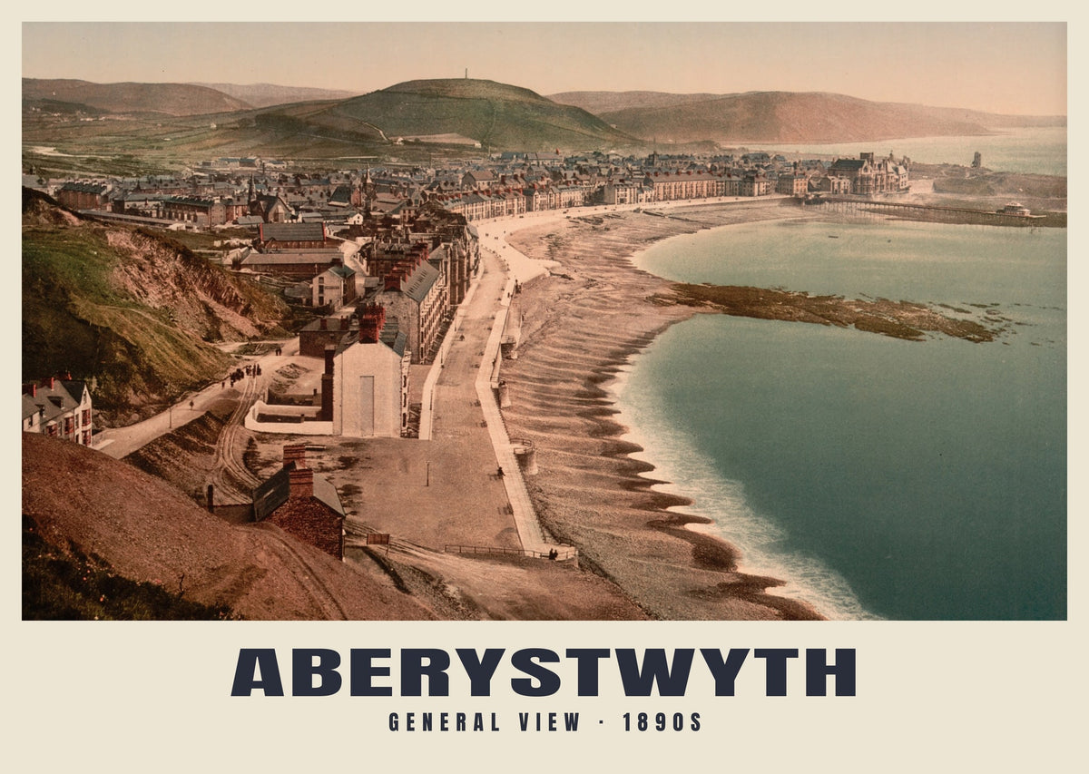 General View, Aberystwyth, 1890s heritage photograph