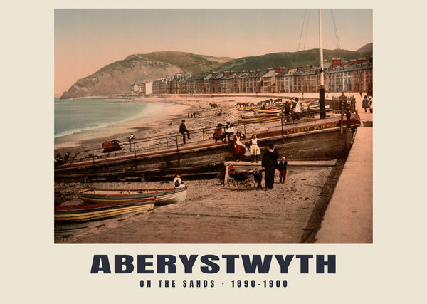 Na plaży, Aberystwyth — 1890–1900