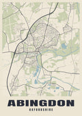 Street map poster of Abingdon, Oxfordshire