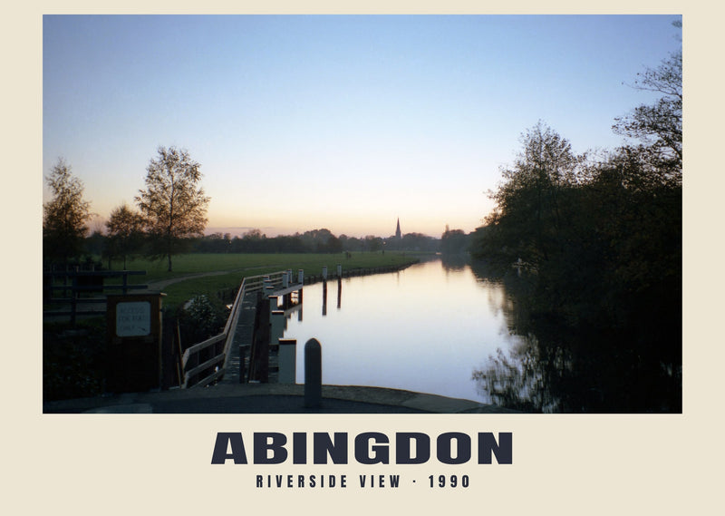 Vista al río, Abingdon, impresión patrimonial de 1990