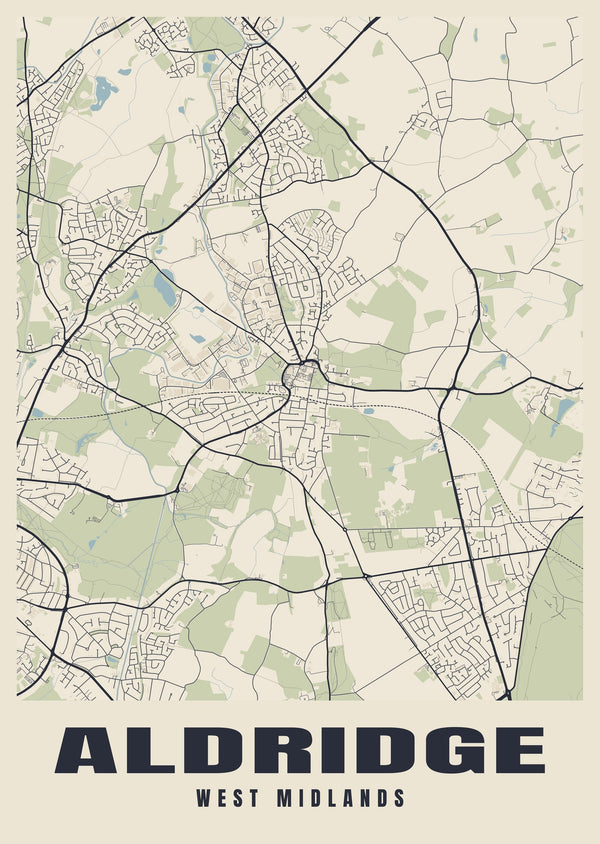 Aldridge Street Map Poster