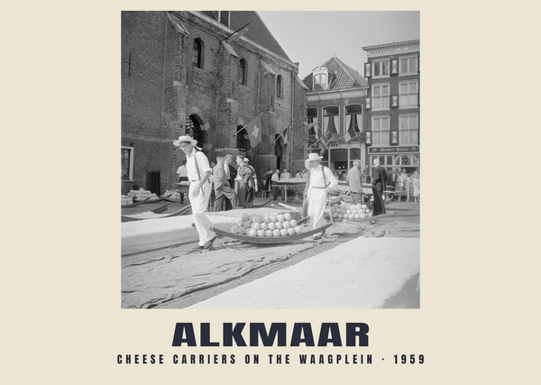 Tragarze serów na Waagplein, Alkmaar — 1959