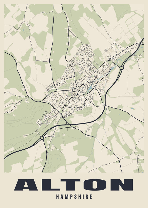Alton Street Map Poster