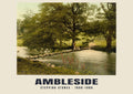 Stepping Stones, Ambleside — Vintage photochrom print, 1890–1900