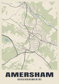 Street map poster of Amersham, Buckinghamshire