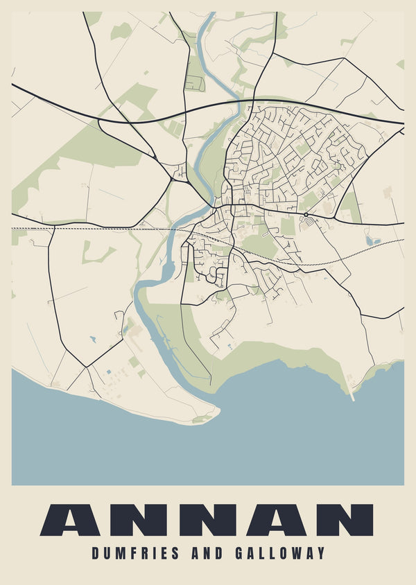 Annan Street Map Poster