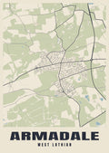 Street map poster of Armadale, West Lothian