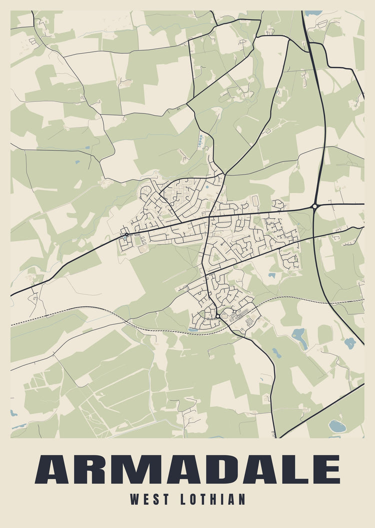 Armadale Street Map Poster