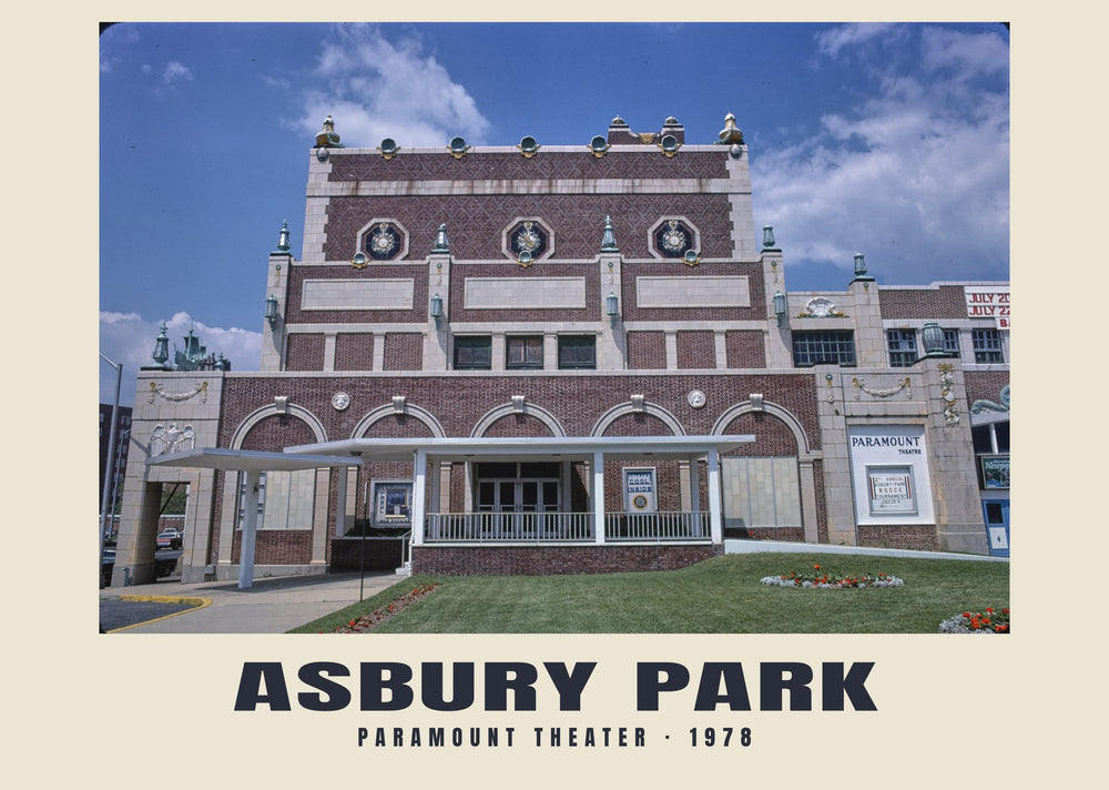 Paramount Theater, Asbury Park, New Jersey — 1978 · Lámina de fotografía histórica